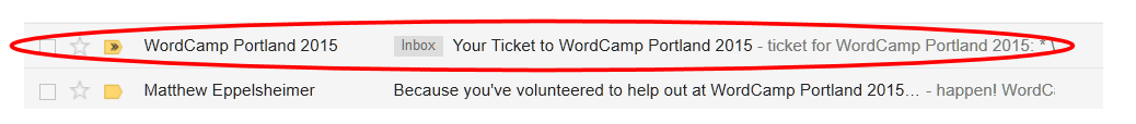 WordCamp PDX 2015 - Email Confirmation