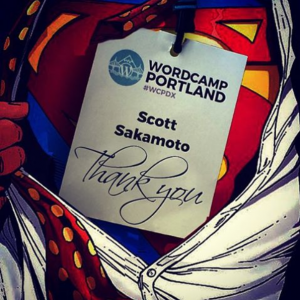 WordCamp Thank You Instagram Image by Scott Sakamoto for WordCamp Portland.